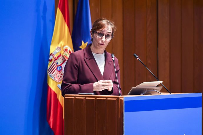 A Ministra da Saúde, Monica Garcia, abre a 16ª Conferência da Rede Europeia de Fraude e Corrupção em Saúde no Ministério da Saúde, em 13 de novembro de 2025, em Madri (Espanha). A conferência, organizada pelo Ministério da Saúde, reuniu o seguinte