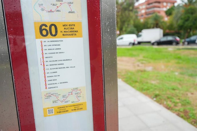 Parada de la línea 60 de Tussam.