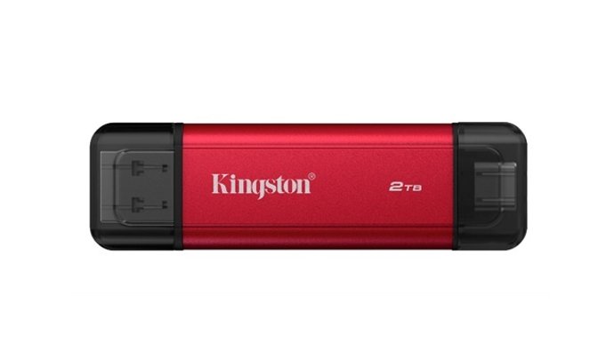 SSD móvel de soquete duplo de 2 TB da Kingston