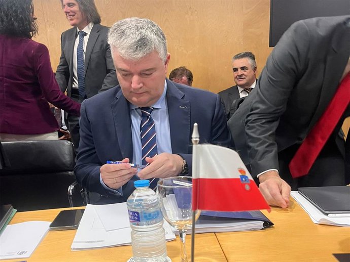 El consejero de Economía, Hacienda, Financiación Autonómica y Fondos Europeos, Luis Ángel Agüeros, ha participado este lunes en Madrid en el Consejo de Política Fiscal y Financiera (CPFF)