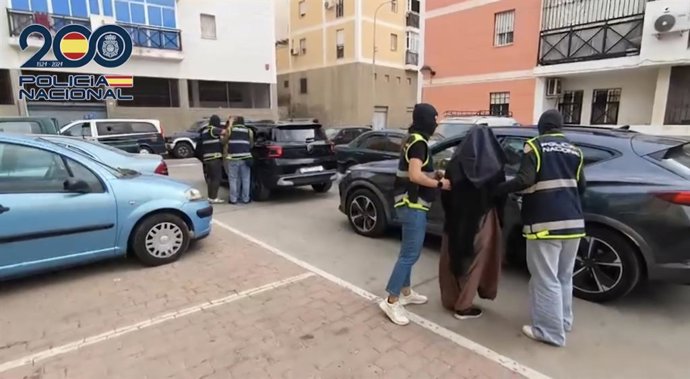Imagen de archivo de una operación policial contra el yihadismo en Melilla