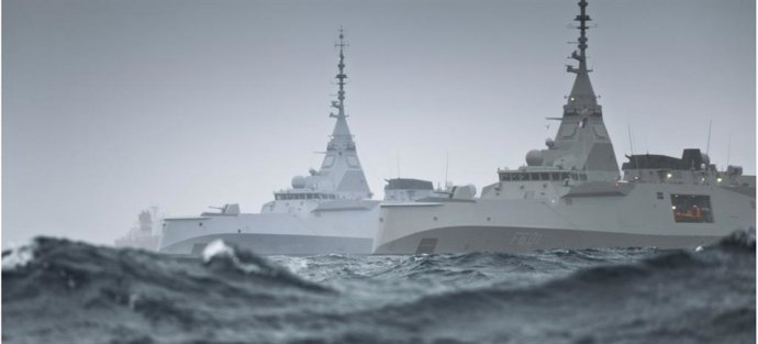 Archivo - Dos fragatas FDI de Naval Group