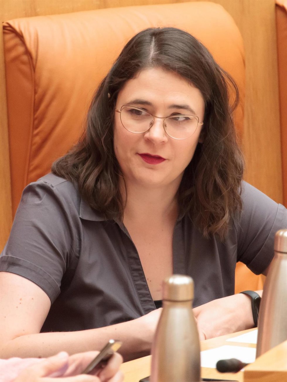 Archivo - La exconsejera de Igualdad de La Rioja, Raquel Romero,en una sesión del Parlamento riojano  