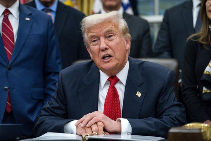 El presidente estadounidense, Donald Trump, en el Despacho Oval de la Casa Blanca (archivo)