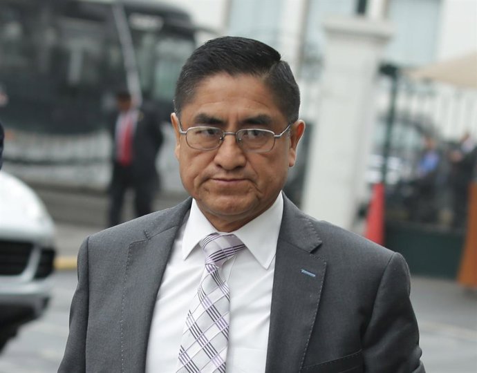 Archivo - 11 de setembro de 2018 - Lima, PERU - LIMA, MARTES 11 DE SETIEMBRE DEL 2018.O juiz supremo suspenso César Hinostroza e ex-membros do Conselho Nacional do Judiciário (CNM) comparecem nesta terça-feira à Subcomissão de Acusações Constitucionais.