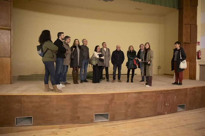Visita a las obras en la Casa de las Mujeres.
