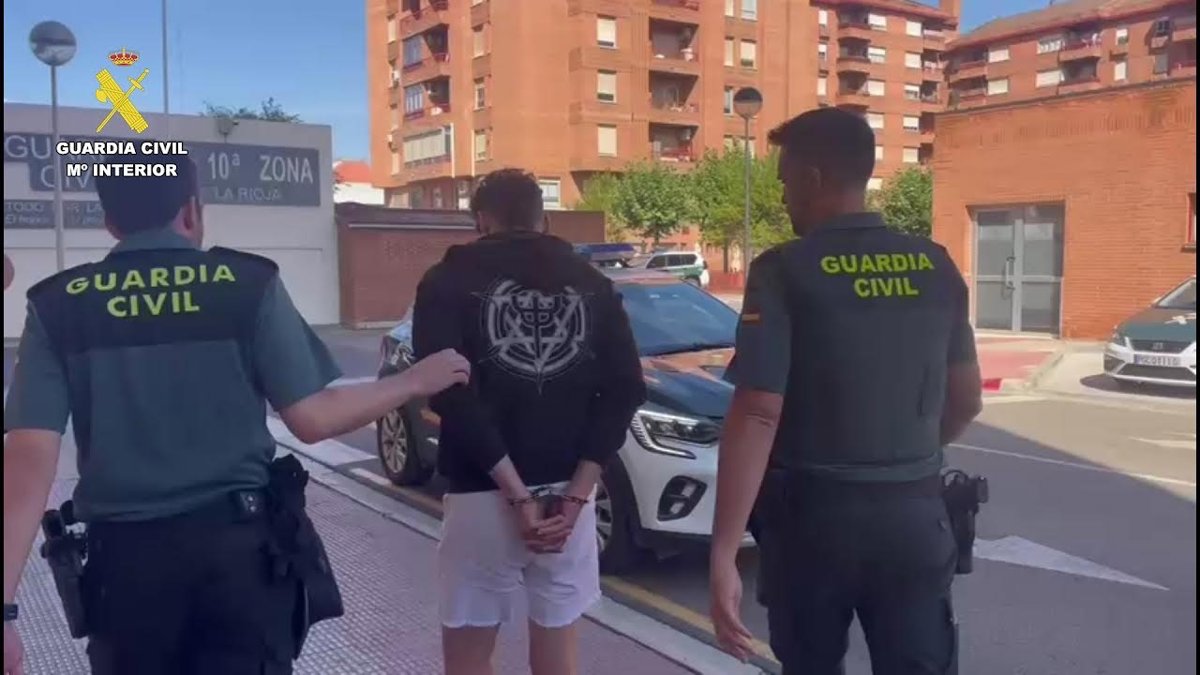 La Guardia Civil detiene a un vecino de Ermua durante un control en Islallana (La Rioja) por tráfico de drogas