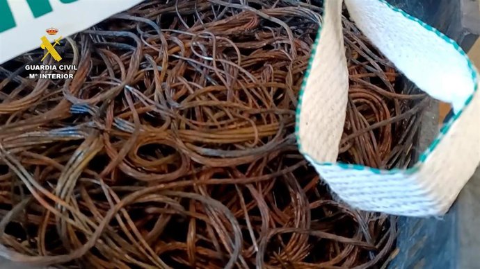 Material incautado durante la operación.