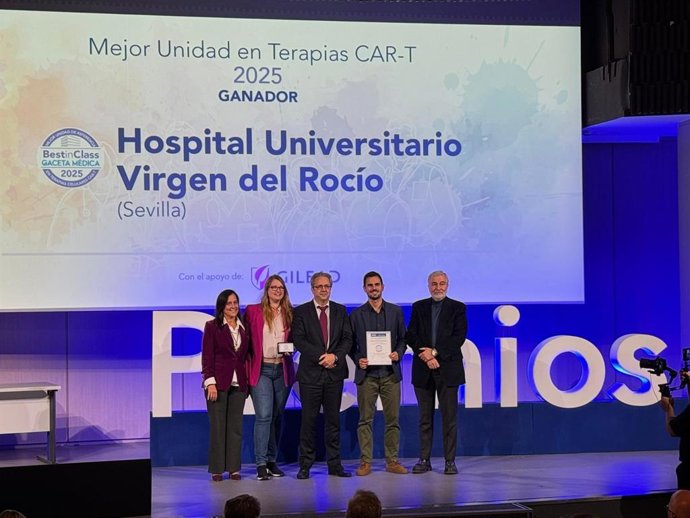 Miembros de la Unidad de Hematología del Hospital Universitario Virgen del Rocío de Sevilla.