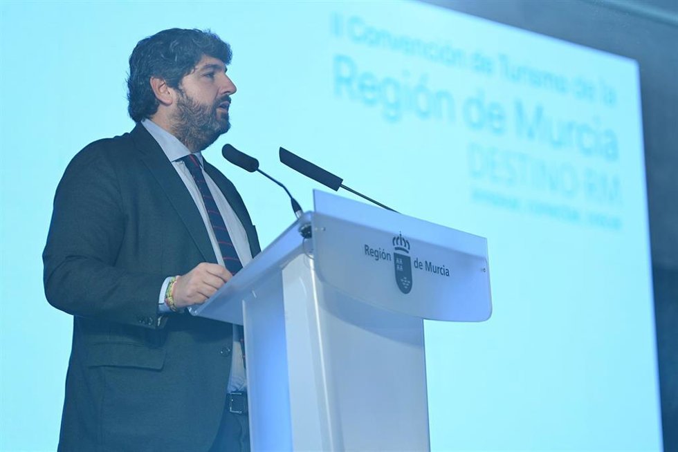 El presidente del Ejecutivo murciano, Fernando López Miras