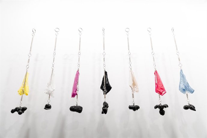 Archivo - Una obra en la feria ARCO Madrid 2025. ARCHIVO. 