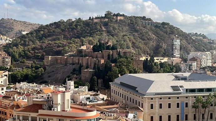 Archivo - Vista del Monte Gibralfaro.