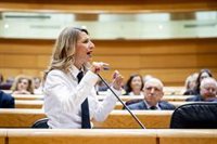 Yolanda Díaz exige a Feijóo que explique por qué Mazón deja de presidir el PP valenciano pero sigue de diputado