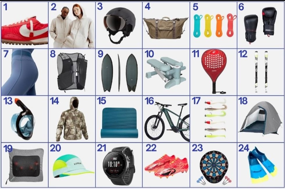 Imagen del Calendario de Adviente de Decathlon para estas Navidades