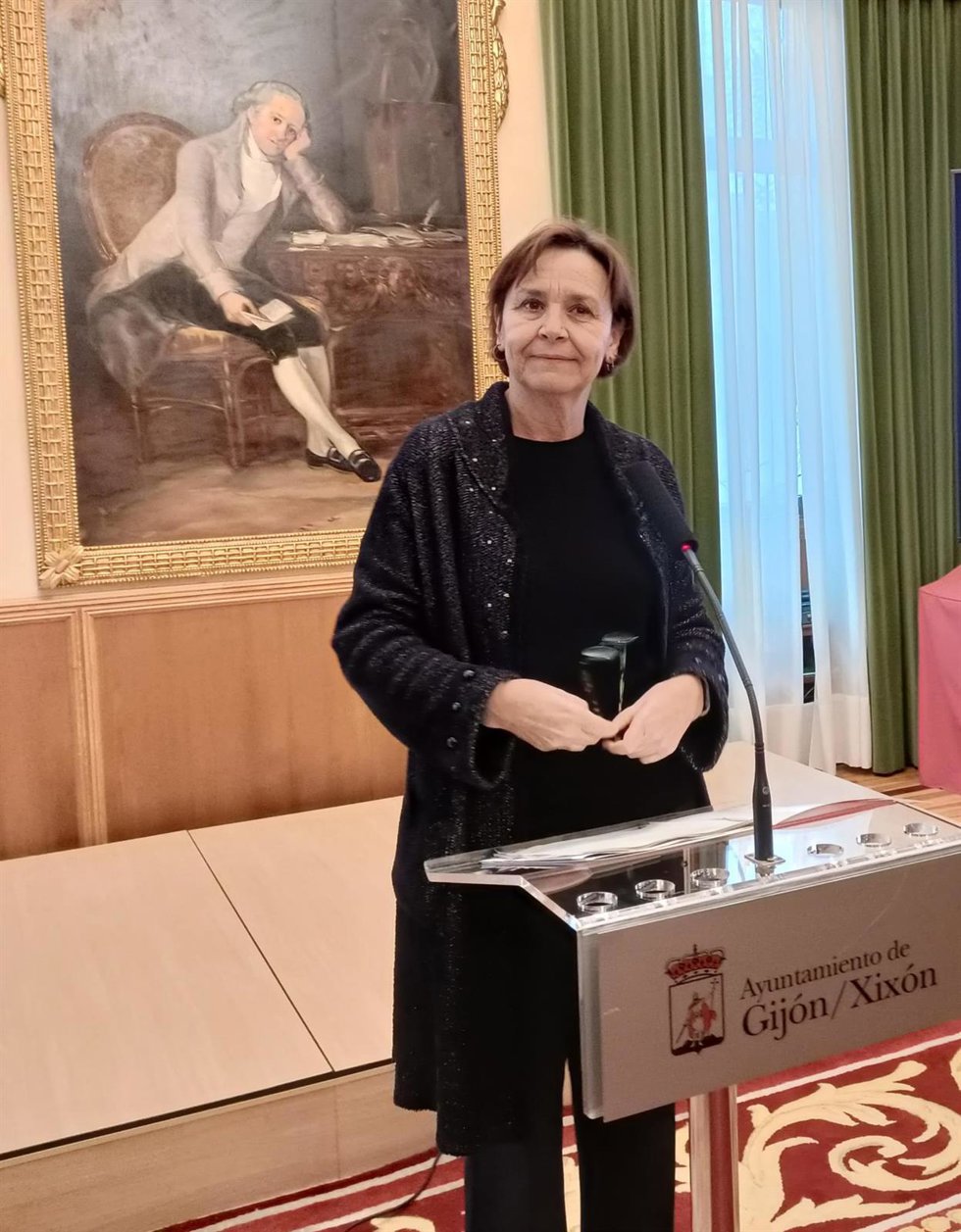 Archivo - Rueda de prensa de la alcaldesa de Gijón, Carmen Moriyón (Foro), en el Ayuntamiento gijonés. (Archivo)