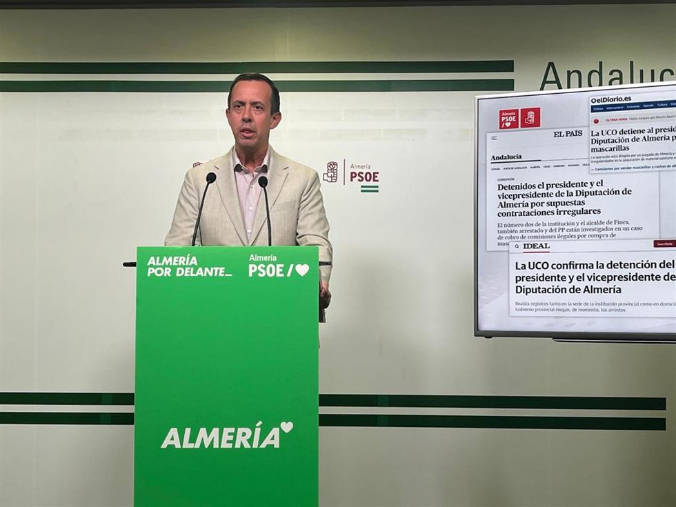El secretario general del PSOE de Almería, José María Martín.