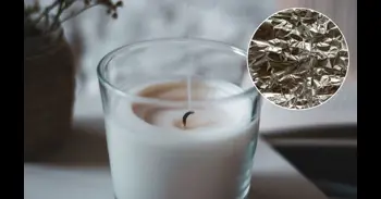 El truco del papel de aluminio para arreglar una vela que se hunde por el centro: así puedes recuperarla en minutos