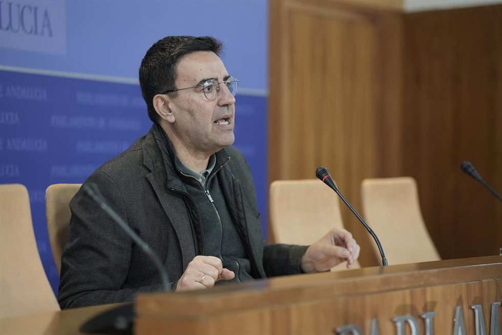 El portavoz de Presidencia del PSOE-A, Mario Jiménez, este martes
