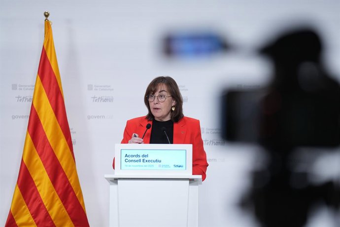 La portaveu del Govern i consellera de Territori, Habitatge i Transició Ecològica de la Generalitat, Sílvia Paneque