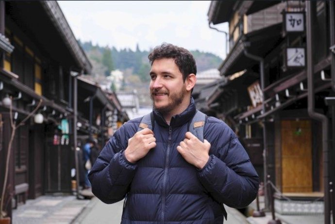 Visitante en Japón.