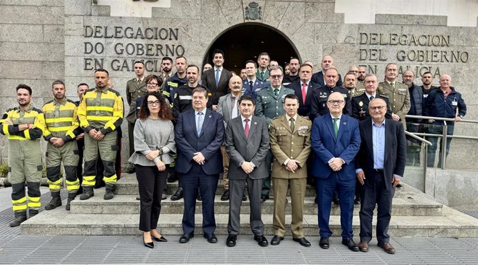 Acto de homenaje a los medios estatales participantes en la lucha contra los incendios forestales en Galicia este verano