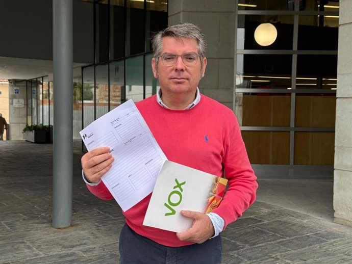 El portavoz de Vox en el Ayuntamiento de Parla, Juan Marcos Manrique