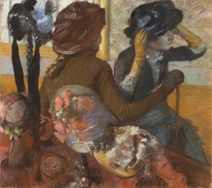 El Museo Nacional Thyssen-Bornemisza analiza "En la sombrerería", de Edgar Degas