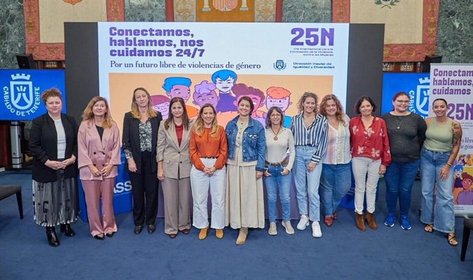 Presentación del congreso de violencia de género en el Cabildo de Tenerife