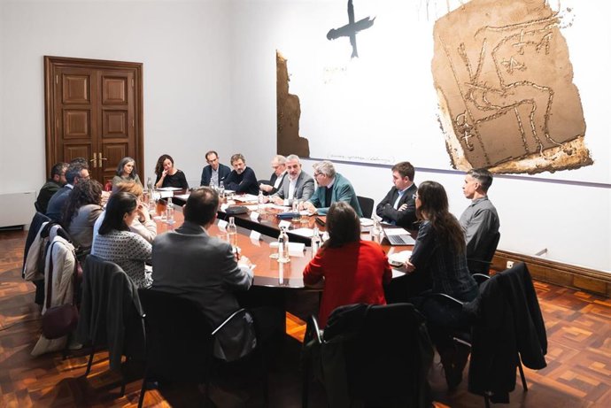 Collboni reunido con entidades este martes.