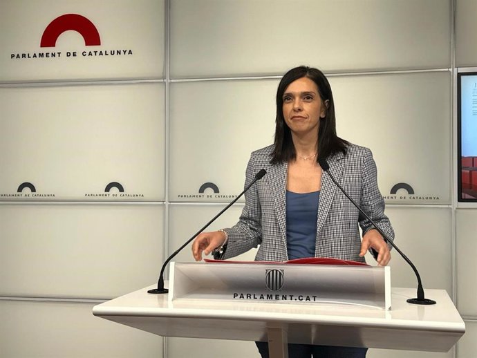 La portaveu del PSC-Units al Parlament, Elena Díaz