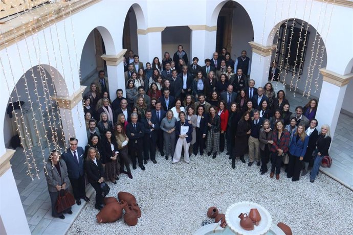 Foto de asistentes a la jornada 'Valores que transforman empresas', celebrado en la sede de la Fundación Valentín de Madariaga.