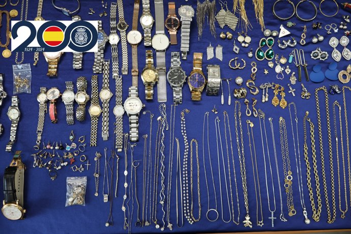 Part dels efectes recuperats per la Policia Nacional