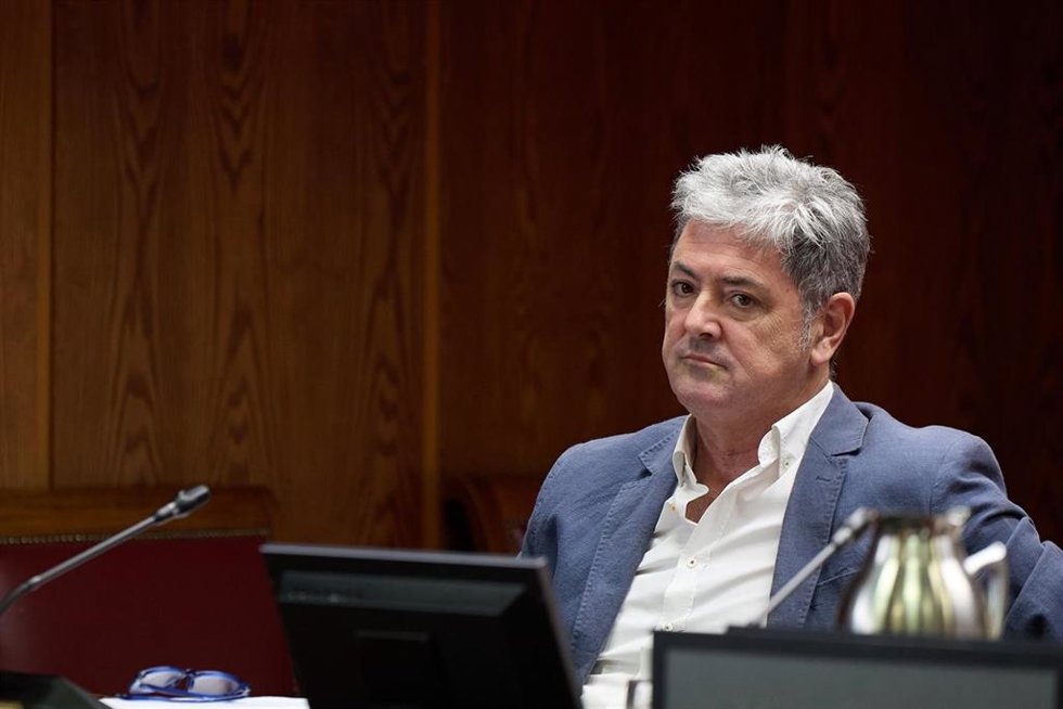 Archivo - El socio de Servinabar, Joseba Antxon Alonso, durante una comparecencia en la comisión de investigación sobre el caso Koldo, en el Senado, a 22 de julio de 2025, en Madrid (España).
