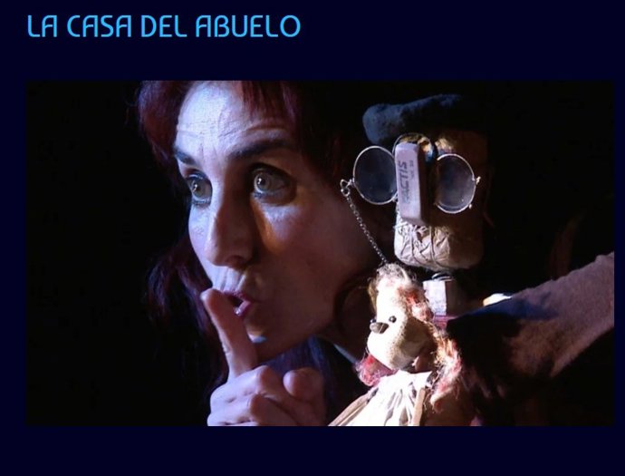 Detalle sobre 'La casa del abuelo' en la programación del Festival Internacional de Teatro de Cazorla 2025.