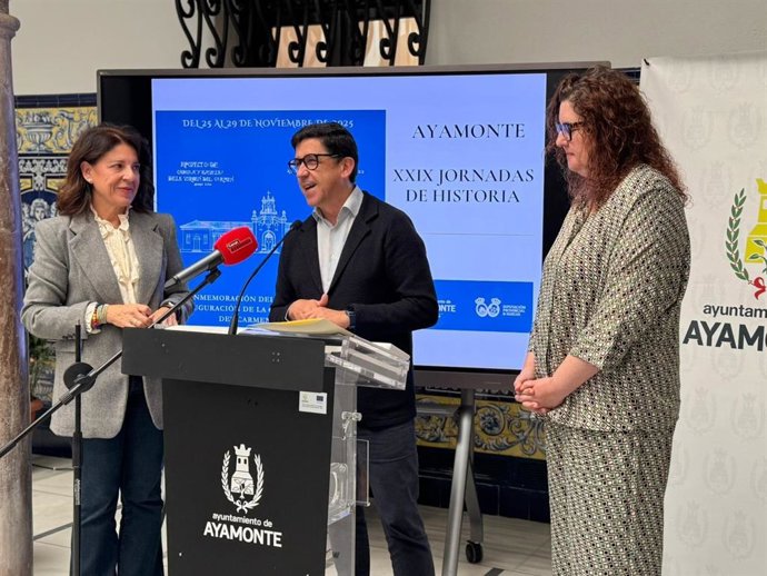 Presentación de la vigésimo novena edición de las Jornadas de Historia de Ayamonte.