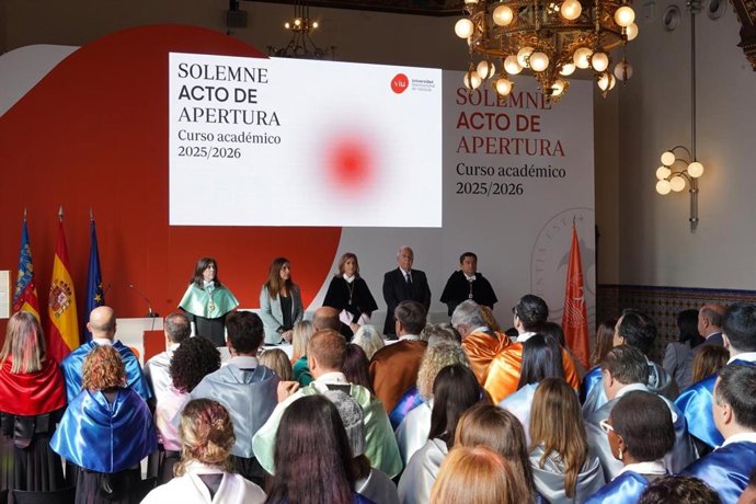 Acto de apertura del curso de la Universidad Internacional de Valencia