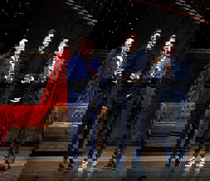 Joaquín Pajarón, recibiendo el premio