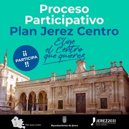 Cartel del proceso participativo del Plan Estratégico del Centro Histórico.