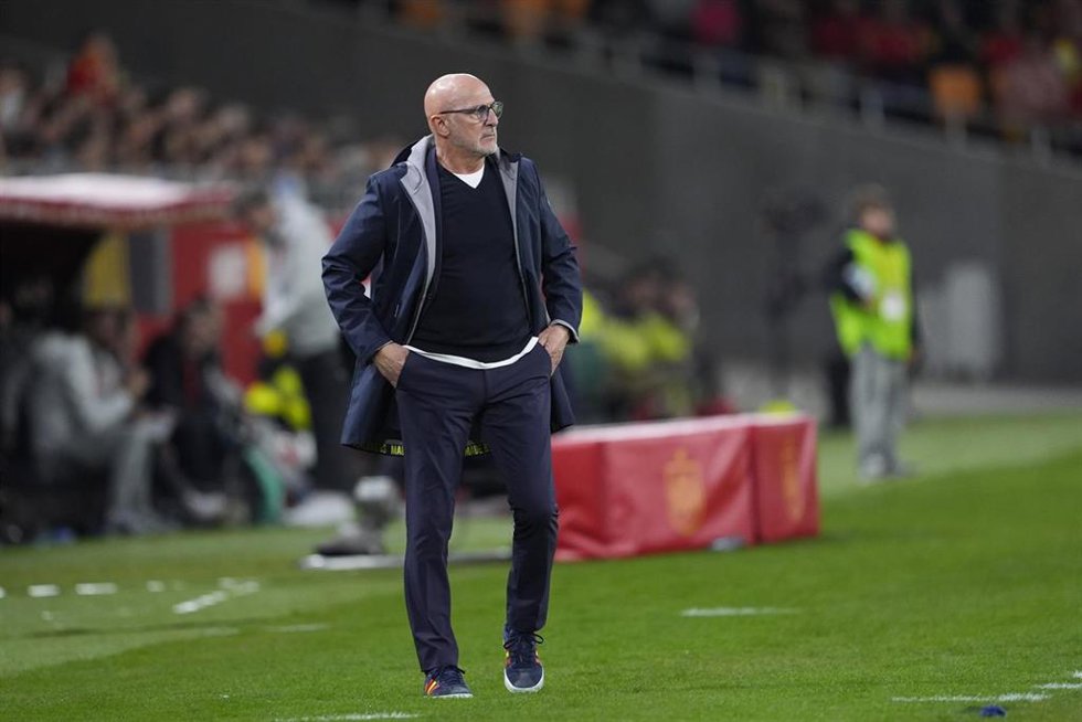 Luis de la Fuente durante el España-Turquía de la fase de clasificación para el Mundial de 2026