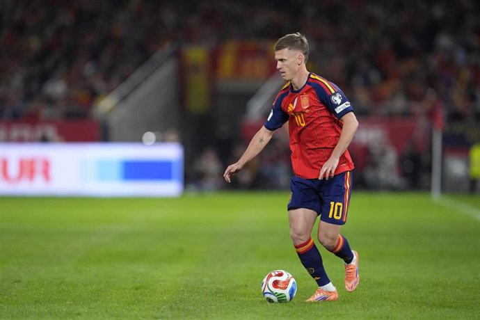 El jugador de la selección española Dani Olmo.