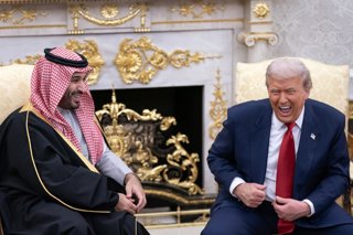 El president dels Estats Units, Donald J. Trump, es reuneix amb el príncep hereu saudita, Mohammed bin Salman, en el Despatx Oval de la Casa Blanca