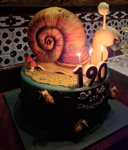 El pastel con que el restaurante ha celebrado su 190 aniversario