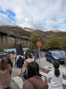 Movilización en Lena