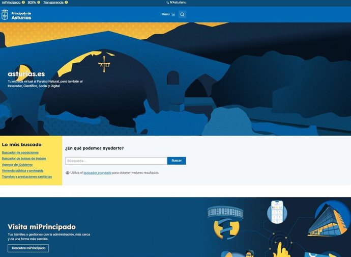 Nuevo portal del Principado