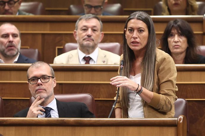 La portavoz de Junts en el Congreso, Miriam Nogueras.