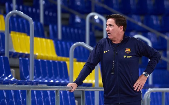 El entrenador del Barça de baloncesto, Xavi Pascual