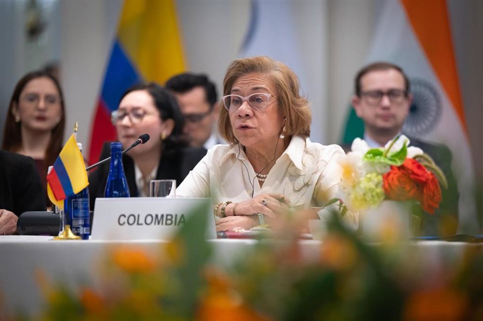Archivo - Imagen de archivo de la ministra de Exteriores de Colombia, Rosa Villavicencio, durnate una reunión ministerial de la CELAC con India