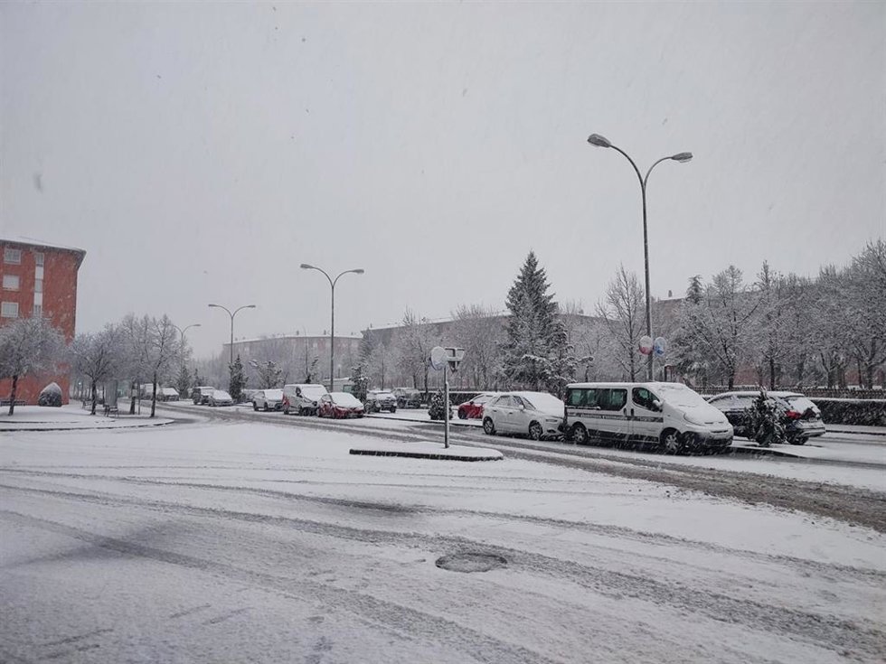 Archivo - Nevadas este sábado en Soria