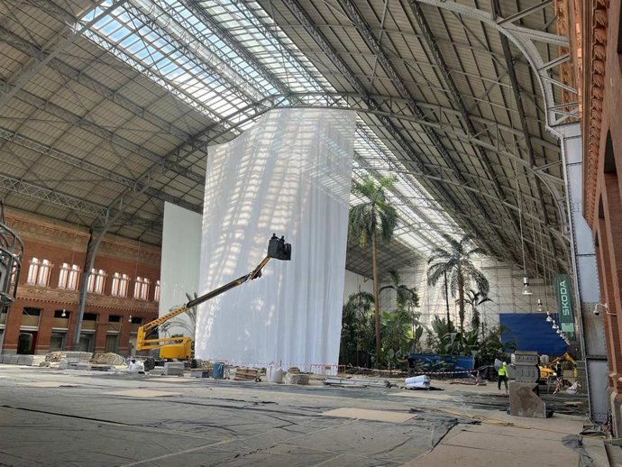 La remodelación de la marquesina de Puerta de Atocha encara su última fase para poner en valor el edificio histórico