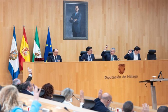 Sesión plenaria ordinaria del mes de noviembre en la Diputación de Málaga.